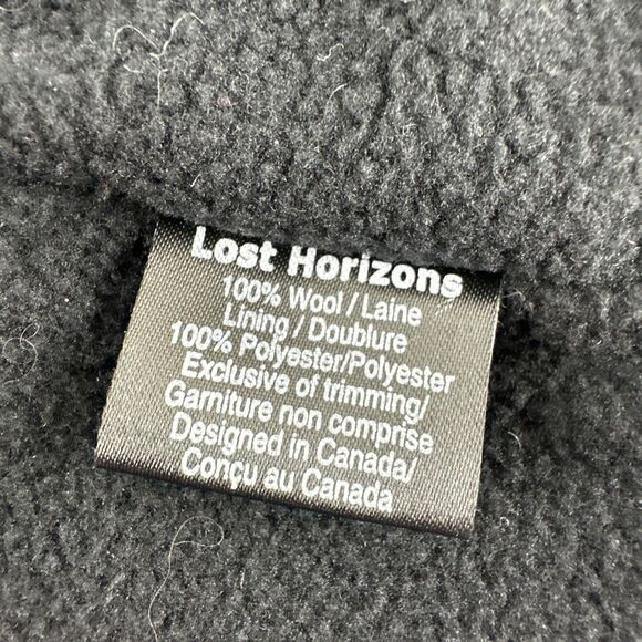 Lost Horizons Abigail Headband Teal Floral Wool Knit Fleece Lined Embroidered main image 5